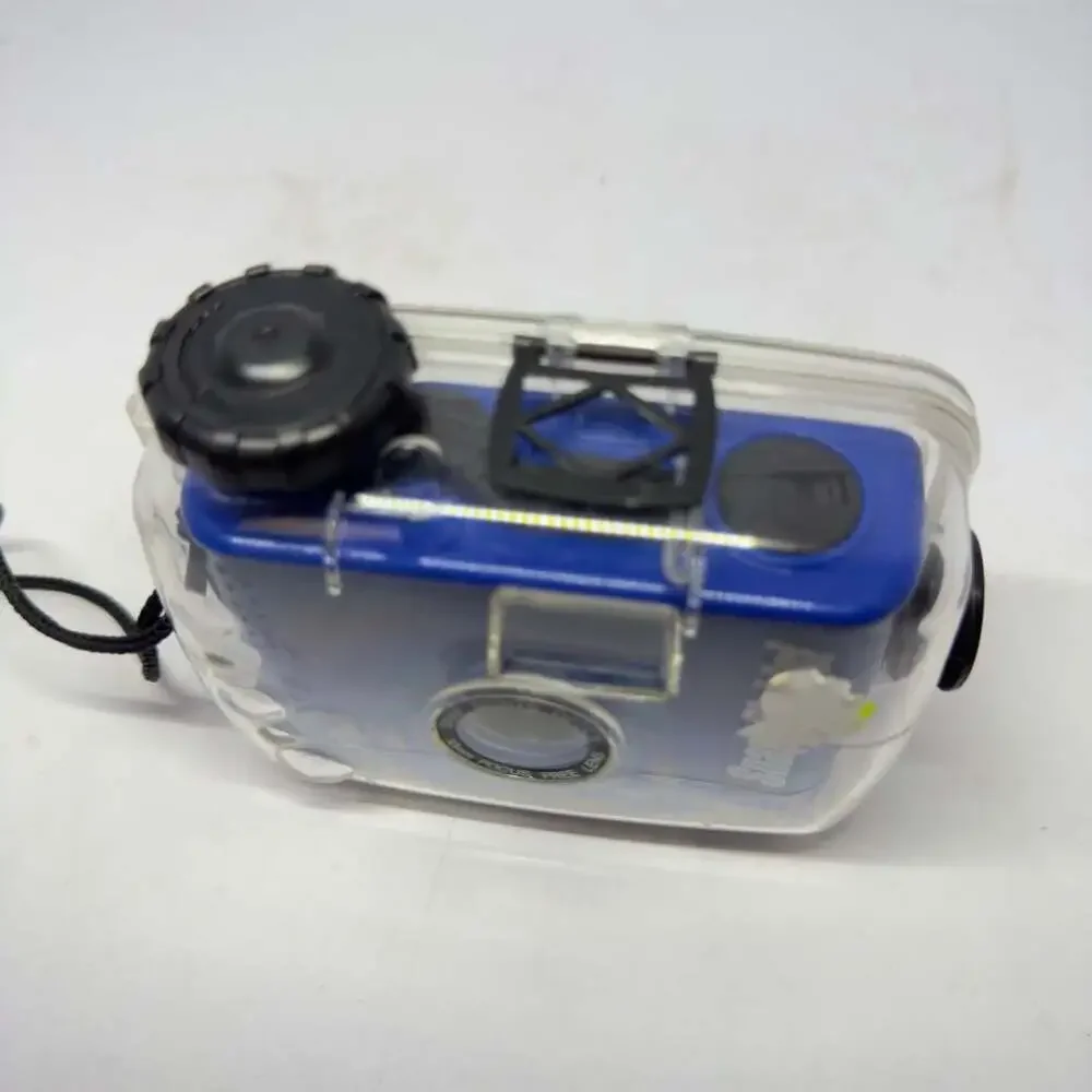 Snap Sights 35mm Underwater Film Camera with Waterproof Case Blue